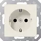 JUNG A 1520 N wandcontactdoos randaarde AS500 creme