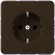 JUNG CD 1520 N BR wandcontactdoos randaarde CD500 bruin