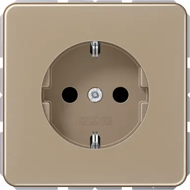 JUNG CD 1520 N GB wandcontactdoos randaarde CD500 goud brons