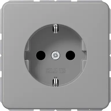 JUNG CD 1520 N GR wandcontactdoos randaarde CD500 grijs