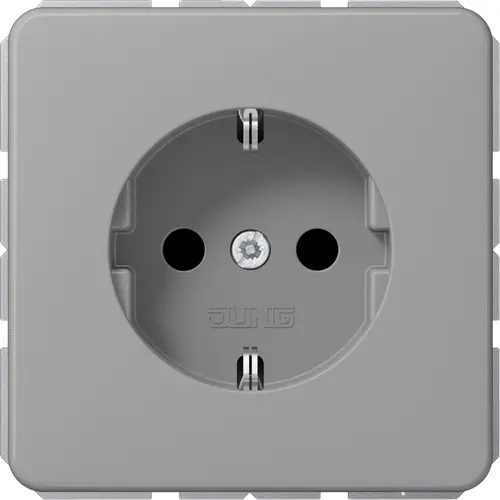 JUNG CD 1520 N GR wandcontactdoos randaarde CD500 grijs