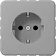 JUNG CD 1520 N GR wandcontactdoos randaarde CD500 grijs