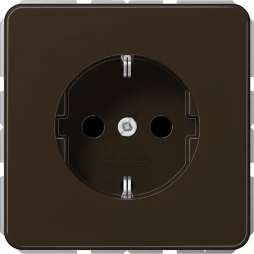 JUNG CD 1520 NKI BR wandcontactdoos randaarde Safety+ CD500 bruin