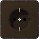 JUNG CD 1520 NKI BR wandcontactdoos randaarde Safety+ CD500 bruin