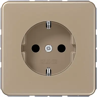 JUNG CD 1520 NKI GB wandcontactdoos randaarde Safety+ CD500 goud brons