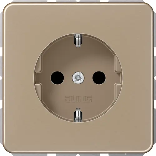 JUNG CD 1520 NKI GB wandcontactdoos randaarde Safety+ CD500 goud brons