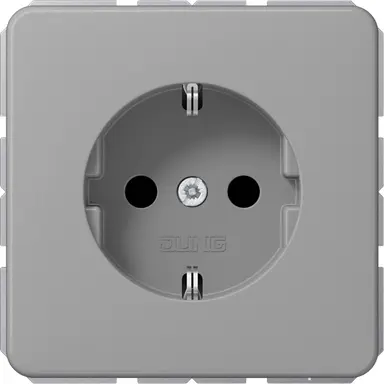 JUNG CD 1520 NKI GR wandcontactdoos randaarde Safety+ CD500 grijs