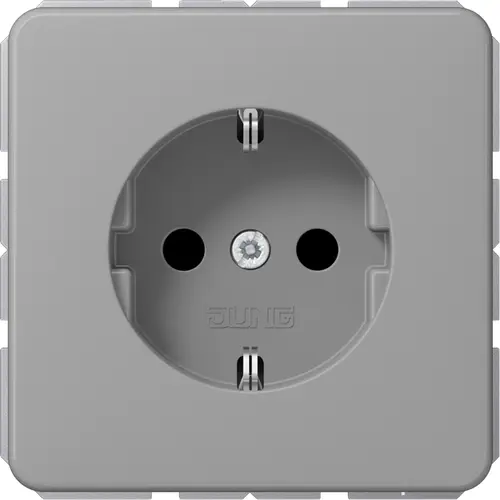JUNG CD 1520 NKI GR wandcontactdoos randaarde Safety+ CD500 grijs