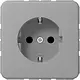 JUNG CD 1520 NKI GR wandcontactdoos randaarde Safety+ CD500 grijs
