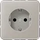 JUNG CD 1520 NKI PT wandcontactdoos randaarde Safety+ CD500 platina