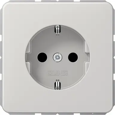 JUNG CD 1520 N LG wandcontactdoos randaarde CD500 lichtgrijs