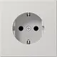 JUNG LS 1520 NKI LG wandcontactdoos randaarde Safety+ LS990 lichtgrijs