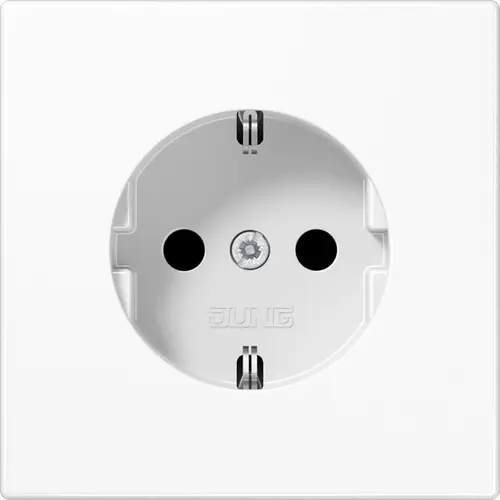 JUNG LS 1520 NKI WW wandcontactdoos randaarde Safety+ LS990 alpine wit