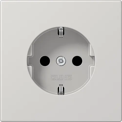 JUNG LS 1520 N LG wandcontactdoos randaarde LS990 lichtgrijs