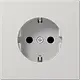 JUNG LS 1520 N LG wandcontactdoos randaarde LS990 lichtgrijs