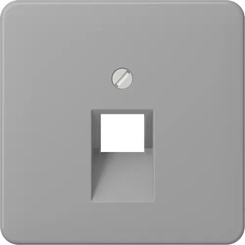 JUNG CD 569-1 UA GR centraalplaat 1-voudig tbv RJ45 wandcontactdoos CD500 grijs