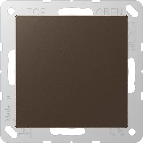 JUNG A 594-0 MO centraalplaat blinddeksel incl. draagframe A-range mokka