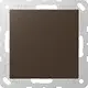 JUNG A 594-0 MO centraalplaat blinddeksel incl. draagframe A-range mokka