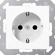 JUNG A 1520 WW wandcontactdoos randaarde met klauwbevestiging A-range alpine wit