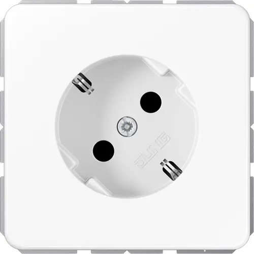 JUNG CD 520-45 N WW wandcontactdoos randaarde 45 graden CD500 alpine wit