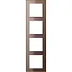 JUNG AC 584 GL MO afdekraam 4-voudig A Creation mokka glas