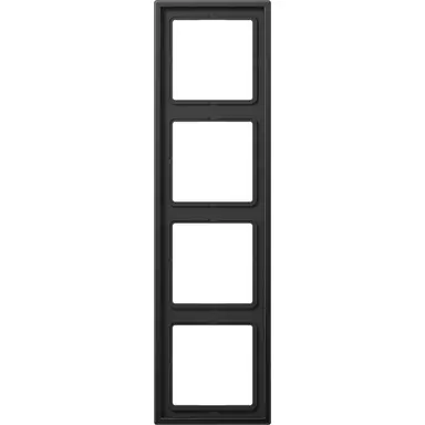 JUNG AL 2984 D afdekraam 4-voudig LS990 dark gelakt aluminium