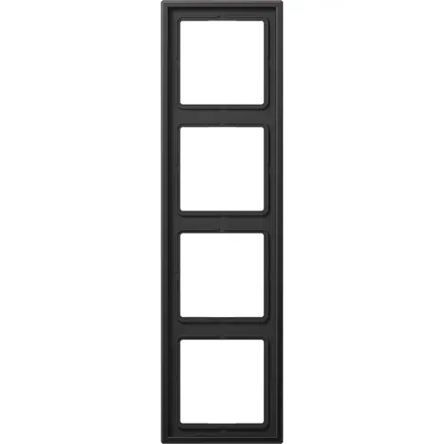 JUNG AL 2984 D afdekraam 4-voudig LS990 dark gelakt aluminium