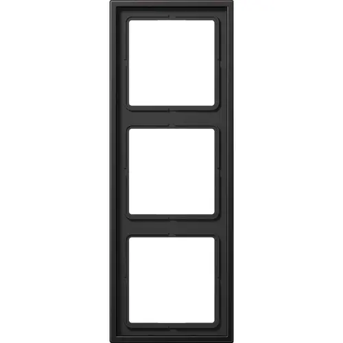 JUNG AL 2983 D afdekraam 3-voudig LS990 dark gelakt aluminium