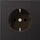 JUNG AL 1520 NKI D wandcontactdoos randaarde Safety+ LS990 dark gelakt aluminium