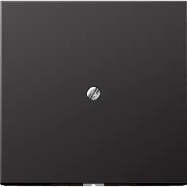 JUNG AL 2990 A D centraalplaat snoer invoer incl. draagframe LS990 dark gelakt aluminium