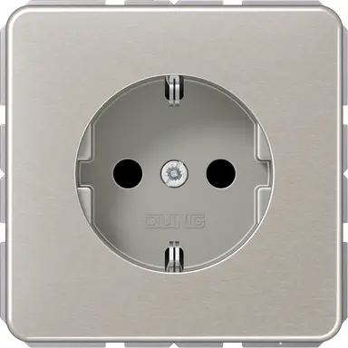 JUNG CD 1520 N PT wandcontactdoos randaarde CD500 platina