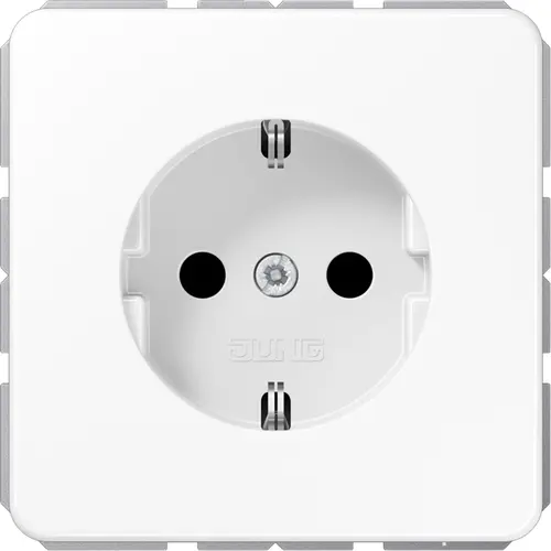 JUNG CD 1520 N WW wandcontactdoos randaarde CD500 alpine wit