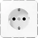 JUNG CD 1520 N WW wandcontactdoos randaarde CD500 alpine wit