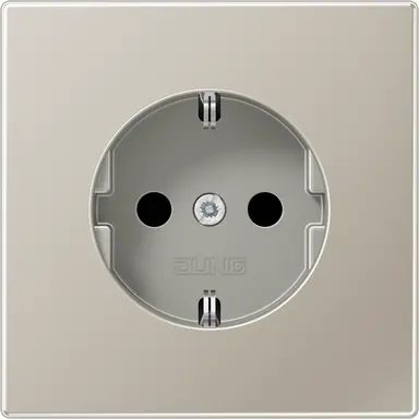 JUNG ES 1520 N wandcontactdoos randaarde LS990 edelstaal