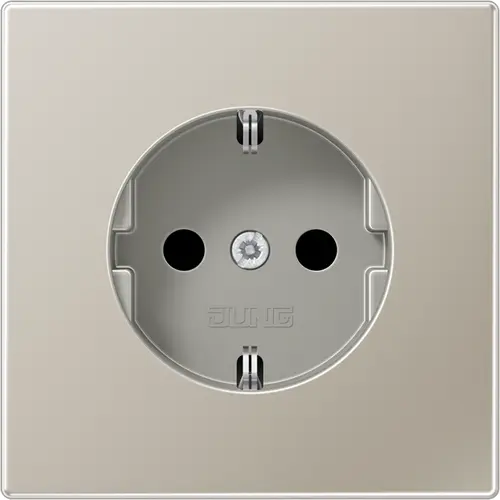 JUNG ES 1520 N wandcontactdoos randaarde LS990 edelstaal