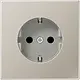 JUNG ES 1520 N wandcontactdoos randaarde LS990 edelstaal