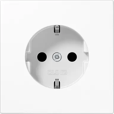 JUNG LS 1520 N WW wandcontactdoos randaarde LS990 alpine wit