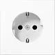 JUNG LS 1520 N WW wandcontactdoos randaarde LS990 alpine wit