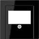 JUNG A 569 PLT SW centraalplaat multimedia A-range zwart glans