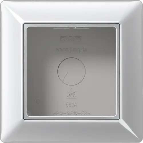 JUNG AS 581 A AL opbouwbak 1-voudig A-range aluminium