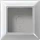 JUNG AS 581 A AL opbouwbak 1-voudig A-range aluminium