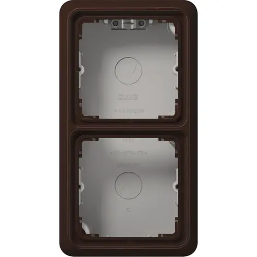 JUNG CD 582 A BR opbouwbak 2-voudig CD500 bruin