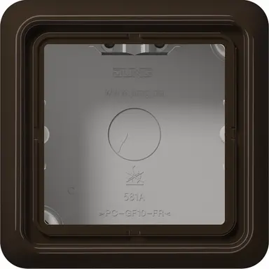 JUNG CD 581 A BR opbouwbak 1-voudig CD500 bruin