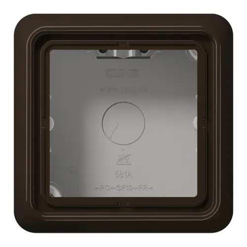 JUNG CD 581 A BR opbouwbak 1-voudig CD500 bruin