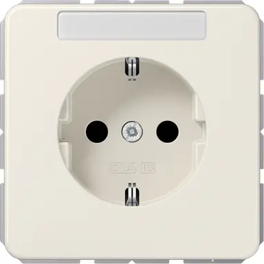 JUNG CD 1520 NKINA wandcontactdoos randaarde Safety+ met tekstvenster CD500 creme