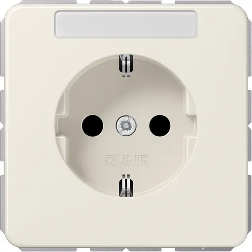 JUNG CD 1520 NKINA wandcontactdoos randaarde Safety+ met tekstvenster CD500 creme