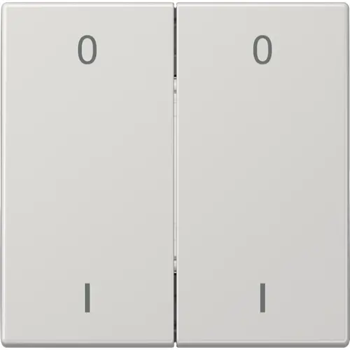 JUNG ENO LS 995-01 LG EnOcean draadloze wandzender 4-kanaals met symbolen 0-1 LS990 lichtgrijs