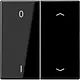 JUNG ENO LS 995 P01 SW EnOcean draadloze wandzender 4-kanaals met 0-1 en pijlsymbolen LS990 zwart glans