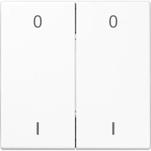 JUNG ENO LS 995-01 WW EnOcean draadloze wandzender 4-kanaals met symbolen 0-1 LS990 alpine wit