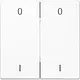 JUNG ENO LS 995-01 WW EnOcean draadloze wandzender 4-kanaals met symbolen 0-1 LS990 alpine wit
